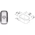 Évier en inox BlancoAXIS 180-UB à sous-encastrer / pce