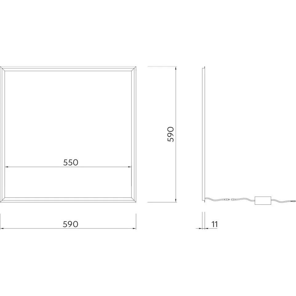 Akordit LED Panel 40W 3600lm per piece
