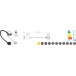 Chicago LED lamp wit / pce