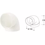 Coude 90° tube rond Ø 150 mm / pce