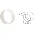 Manchon de raccord tube rond / pce