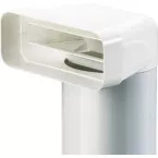 Flat to Round Elbow with Round Tube Ø150x900mm per piece