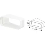 15 Degree Horizontal Flat Duct Elbow per piece