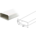 Platte buis 222 x 89 mm / m