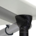 Draaibare adapter voor houten poot Ø115mm hoogte 85mm metrisch 10mm zwart / pce