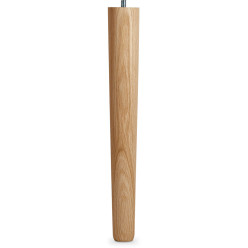 Massief eiken tafelpoot hoogte 420mm Ø conisch 60/40mm / pce
