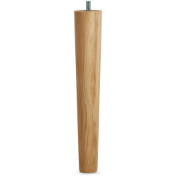 Solid Oak Tapered Table Leg 335mm Height Ø 60/40mm per piece