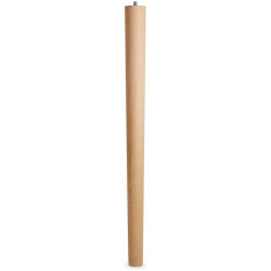 Solid Beech Table Leg Height 710mm Tapered Diameter 60 40mm per piece