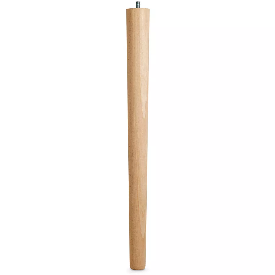 Tafelpoot massief beuken hoogte 645mm...