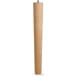Solid Beech Table Leg Tapered 420mm Height Ø 60/40mm per piece