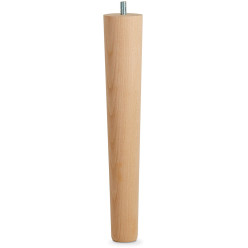 Solid Beech Table Leg Tapered Height 335mm Diameter 60/40mm per piece