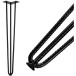 Set of 4 Black Industrial Design Hairpin Table Legs 710mm