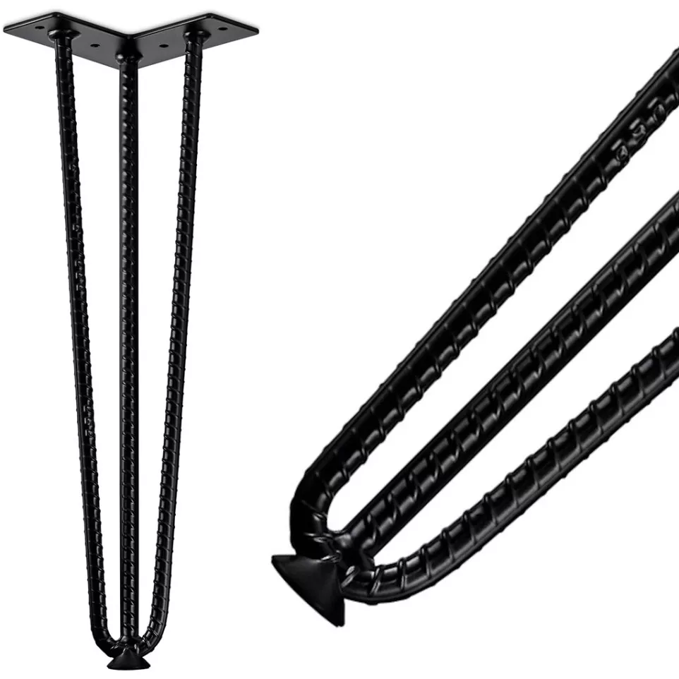 Black Industrial Design Hairpin Table...