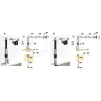 Hettich ARTICA MONO Clamp-On Table Stand for 24 inch 61 cm Monitor per piece