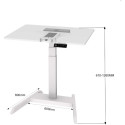 Contuo Electric Height Adjustable Table Frame 80 kg White per piece