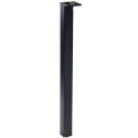Table Legs 271R Square 80x80mm Black Textured Height 710mm Set of 4