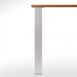 Table Legs 271R Square 80x80mm Stainless Steel Look Height 710mm Pack of 4