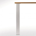 Table Legs 271R Square 80x80mm Stainless Steel Look Height 710mm Pack of 4