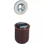 Cilindrische magneetslot om in te boren M 73 / GP 9 bruin hechtkracht 4kg / pce