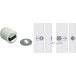 Cilindrische magneetslot om in te boren M 73 / GP 9 wit hechtkracht 4kg / pce
