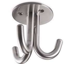 Crochet porte manteaux NELE III triple inox / pce