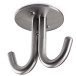 Crochet porte manteaux NELE II double inox / pce