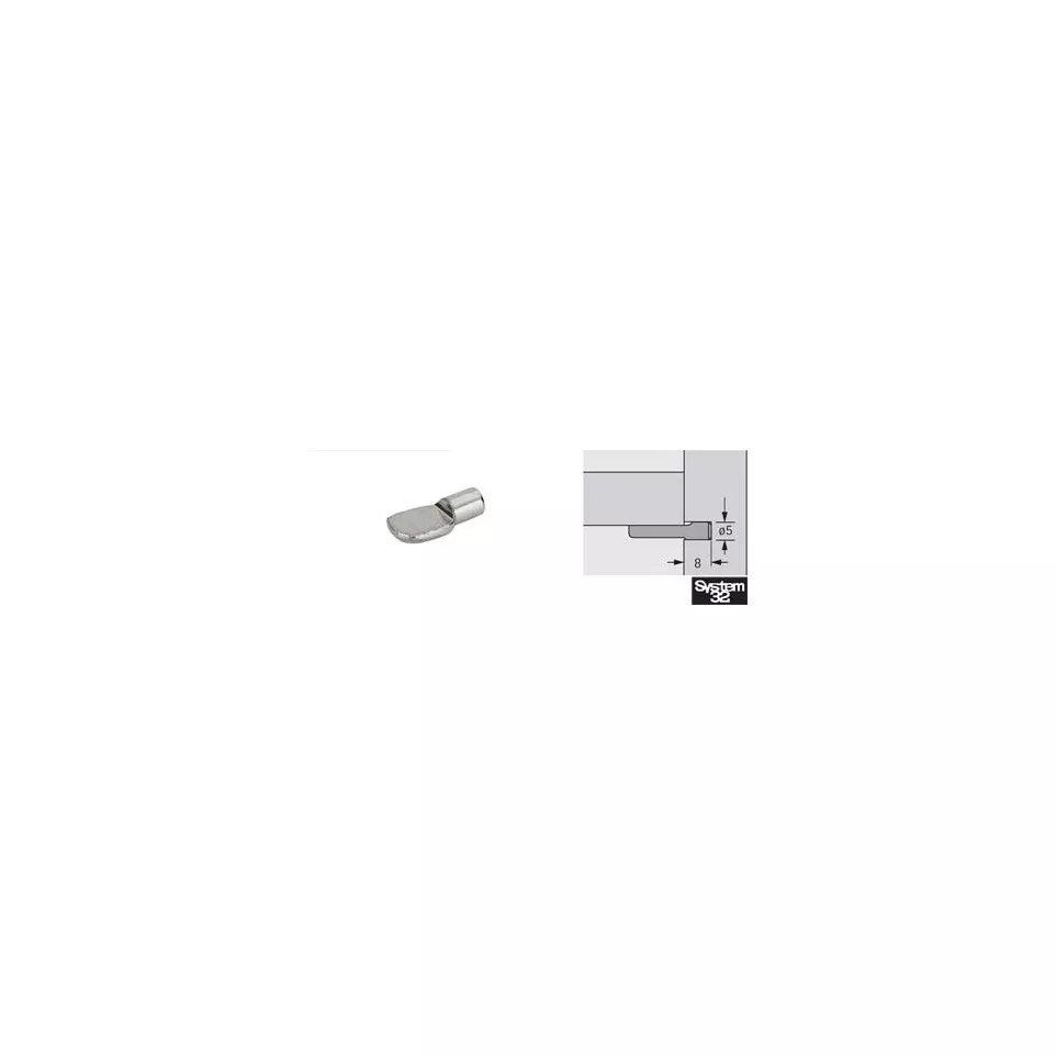 Shelf Support Spoon Shape Ø5mm...