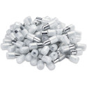 Taquet de tablette Ø 5mm double + caoutchouc / 100pce