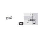Taquet de tablette Ø 5mm double nickelé / 100pce