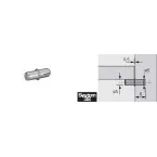 Taquet de tablette Ø 5mm double nickelé / 100pce