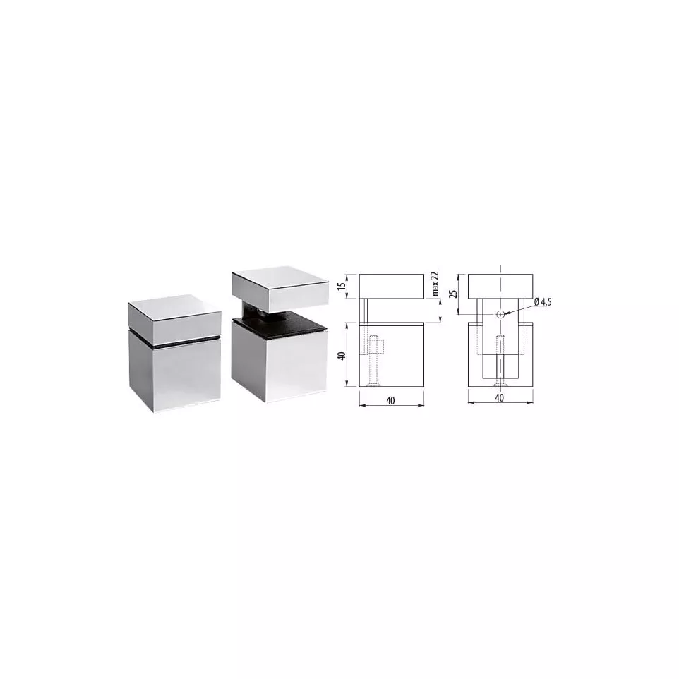 Square Clamp Bracket for Shelf 0 to...