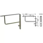 Decorative Console WB-26 250x195x30mm Chrome per piece