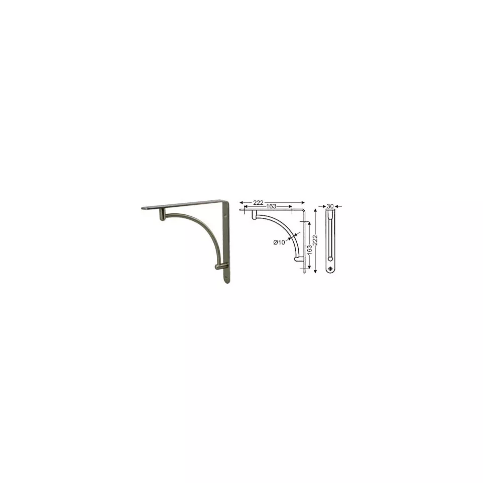 Decoratieve beugel WB-25 220x220x30mm...