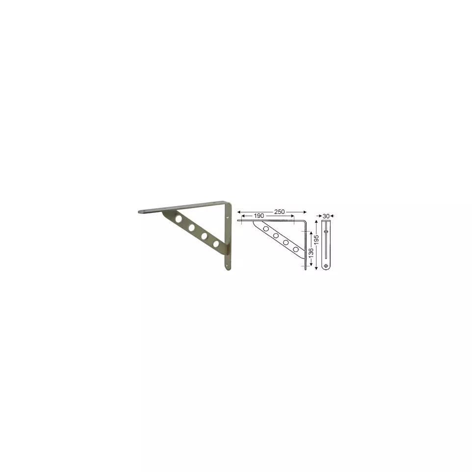 Decoratieve beugel WB-24 250x195x30mm...