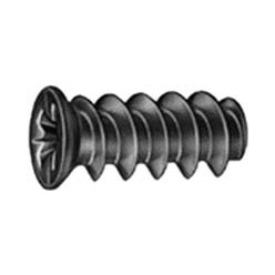 Vis Euro Ø6,3 x 11mm à tête fraisée acier galvanisé / 100pce