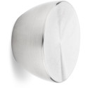 Bouton cylindrique plat Ø34mm inox brossé / pce