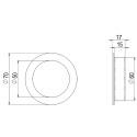 Round Bowl Ø 60mm Brushed Stainless Steel / pc