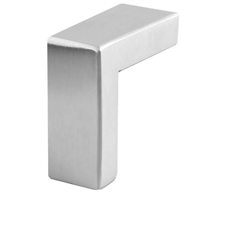 Bouton L 20x20x34mm inox creux brossé...