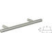 Poignée "T" Ø10x256mm inox massif brossé 201 / pce