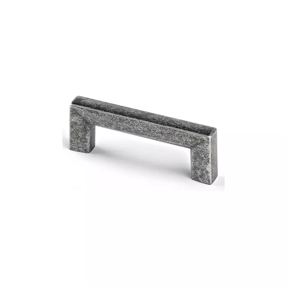 Handgreep Square 128mm antiek tin / pce
