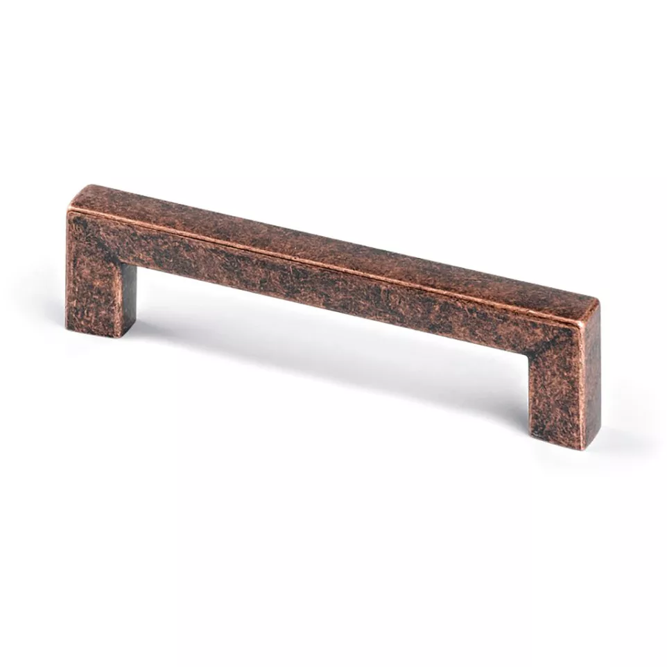 Poignée Square 128mm bronze antique /...
