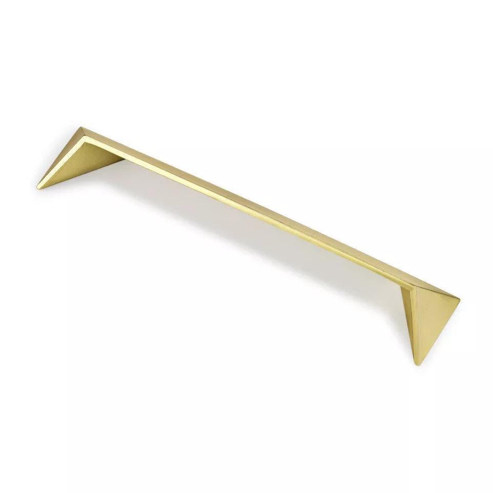 Handgreep Post 128mm geborsteld goud...