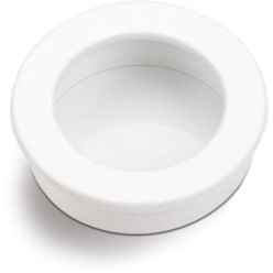 Komgreep Stylus rond Ø30mm wit mat / pce