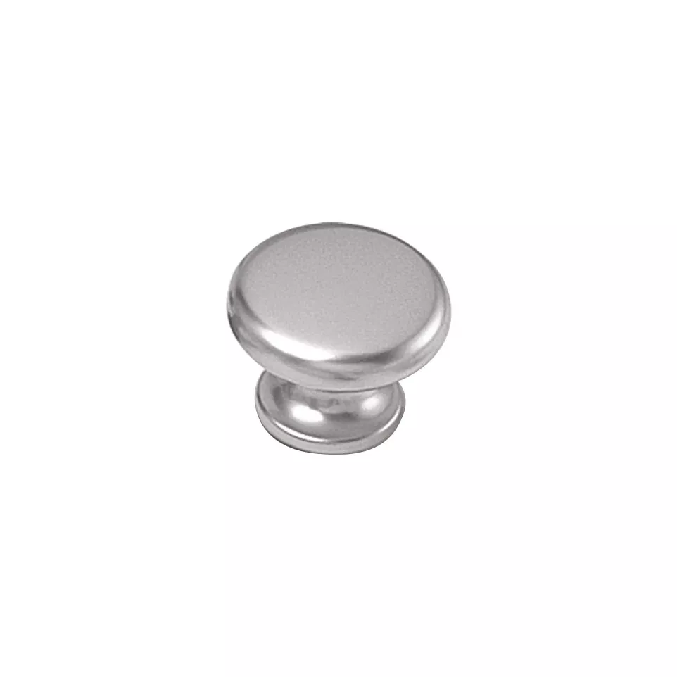 Bouton rond Ø30mm nickelé satiné / pce