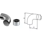 Terminaison 90° pour barre en bois 42,4 mm / pce
