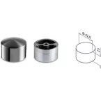 Embout semi-rond pour barre en bois 42,4 mm / pce
