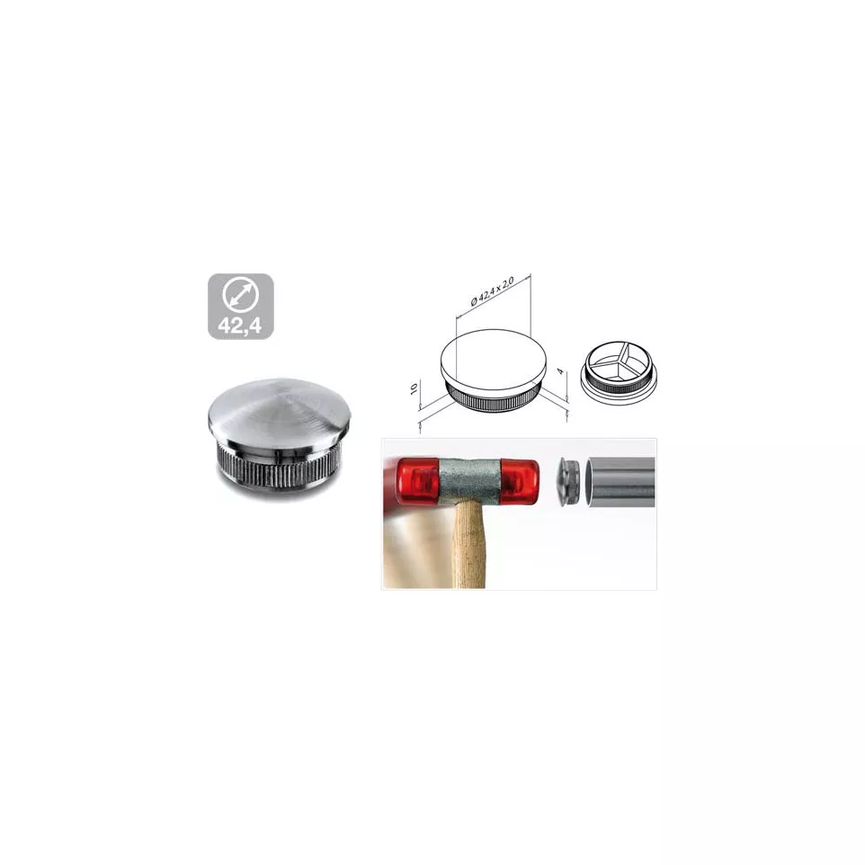 Tapered End Cap for Ø42.4mm Tube...