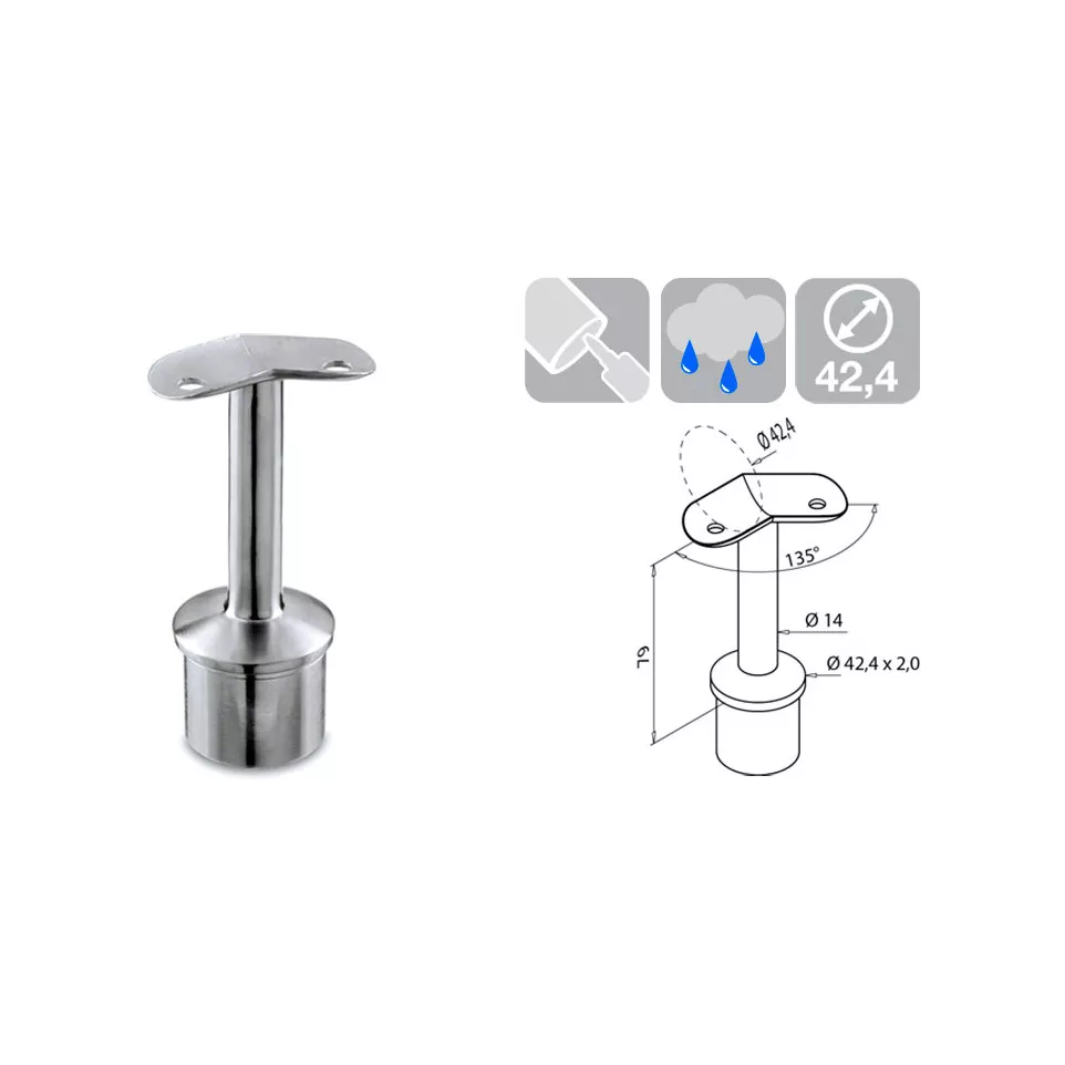 Écarteur fixe 135°de main courante...