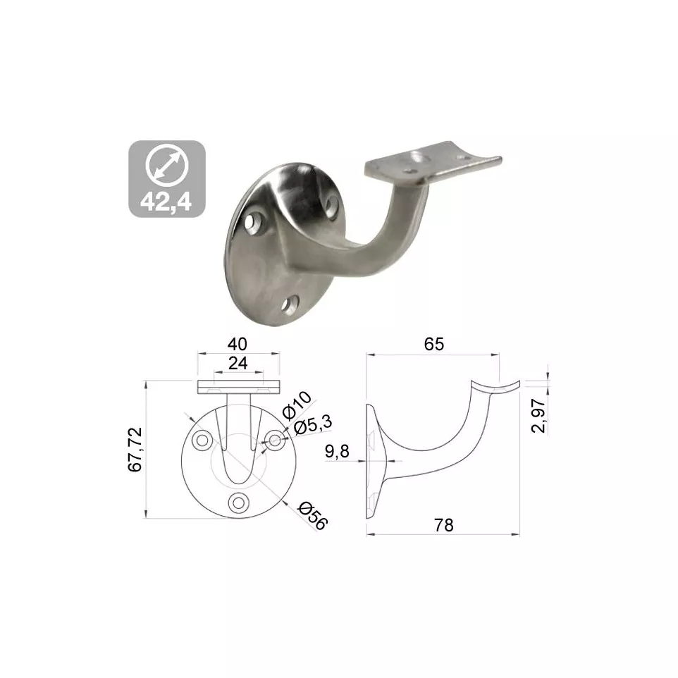 Wand leuning steun Basic L &L...
