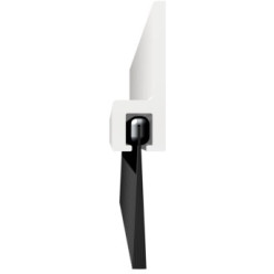 Profil PVC avec brosses GEZU KH3 pour bas de porte 950mm blanc / pce